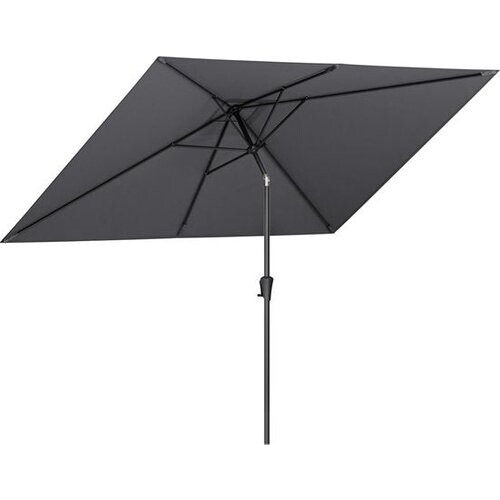 Tweedekans LifeGoods Parasol - Tuin - 200x300cm - 30° Kantelbaar - Waterdicht - UPF50+ - Donkergrijs Tweedehands