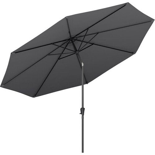 Tweedekans LifeGoods Parasol - Tuin - Ø350 cm - 30° Kantelbaar - Waterdicht - UPF50+ - Donkergrijs Tweedehands
