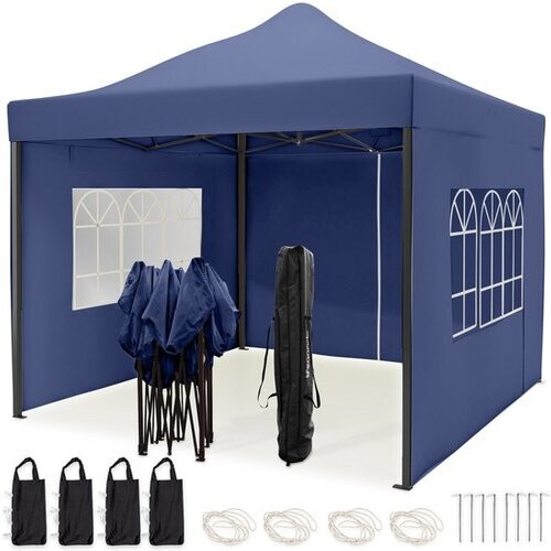 Tweedekans LifeGoods Partytent - Opvouwbaar & Waterdicht - Incl. Draagtas - 3x3 m - Donkerblauw Tweedehands