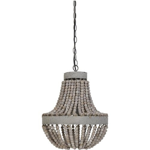 Tweedekans Light & Living Hanglamp Luna - Grijs - Ø35,5 cm - Landelijk – Eetkamer • Woonkamer • Slaapkamer Tweedehands
