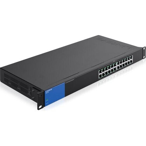 Tweedekans Linksys LGS124P - Netwerk Switch - Unmanaged - PoE Switch - 1000 Mbps - 24-Poorten Tweedehands