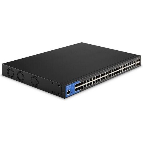 Tweedekans Linksys LGS352MPC - Netwerk Switch - Gigabit - Managed - 48 Poorten - PoE+ - Zwart Tweedehands