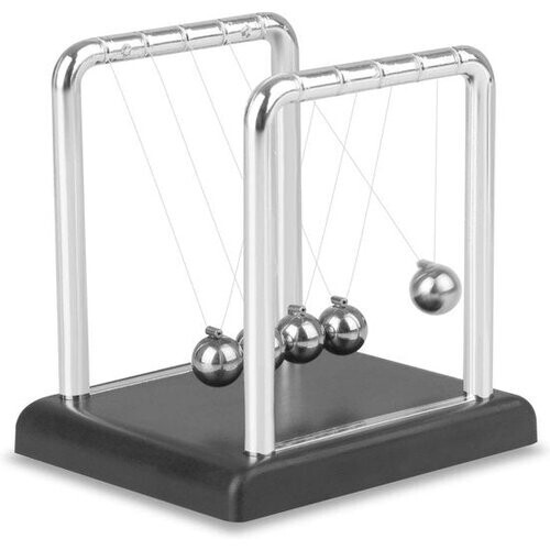Tweedekans Little big bird Newton's Cradle - Premium Bureau Accessoire - Zwart en chroom - Tweedehands