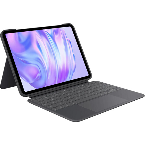 Tweedekans Logitech Combo Touch Apple iPad Pro 11" (2024) Toetsenbord Hoes QWERTY Grijs Tweedehands