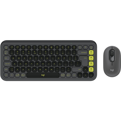 Tweedekans Logitech Pop Icon Combo toetsenbord en muis set Grafiet Tweedehands