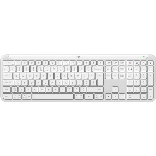 Tweedekans Logitech Signature Slim K950 Draadloos Toetsenbord Qwerty Wit Tweedehands