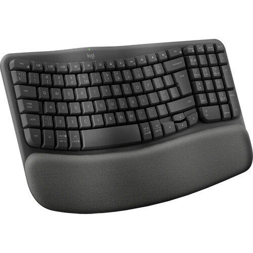 Tweedekans Logitech Wave Keys Draadloos Ergonomisch Toetsenbord QWERTY Tweedehands