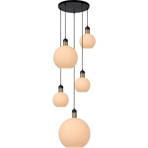 Tweedekans Lucide JULIUS - Hanglamp - 5xE27 - Opaal Tweedehands