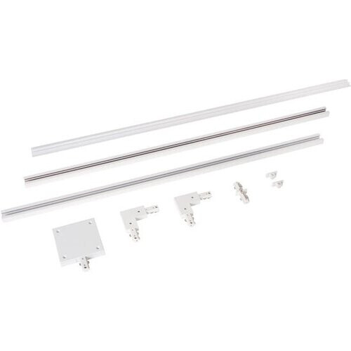 Tweedekans Lucide TRACK Starterset - 1-fase Railsysteem / Railverlichting - 2 meter - Wit Tweedehands
