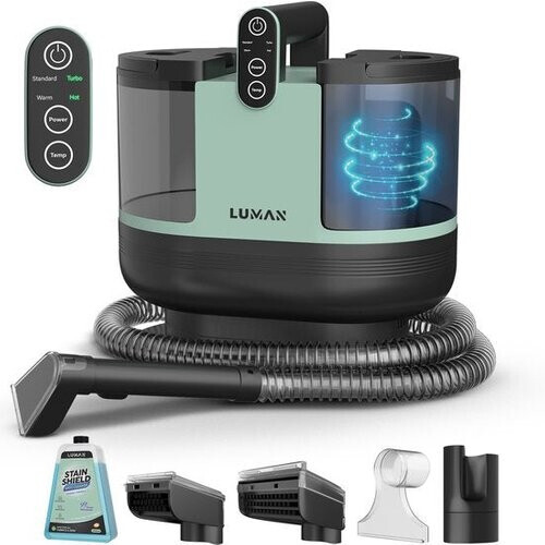 Tweedekans LUMAN 4-in-1 Tapijtreiniger – Zelfreinigend – Voor Bank, Vloer & Auto – 4 Borstels – Incl. Schoonmaakmiddel Tweedehands