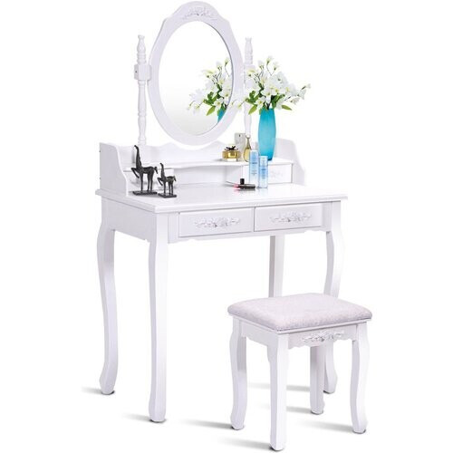 Tweedekans Madaditie van de kapperstafel met spiegelstoel frising tafel cosmetisch Tweedehands