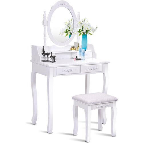 Tweedekans Madaditie van de kapperstafel met spiegelstoel frising tafel cosmetisch Tweedehands