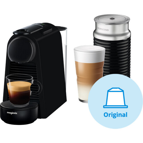 Tweedekans Magimix Nespresso Essenza Mini Zwart + Melkopschuimer Tweedehands