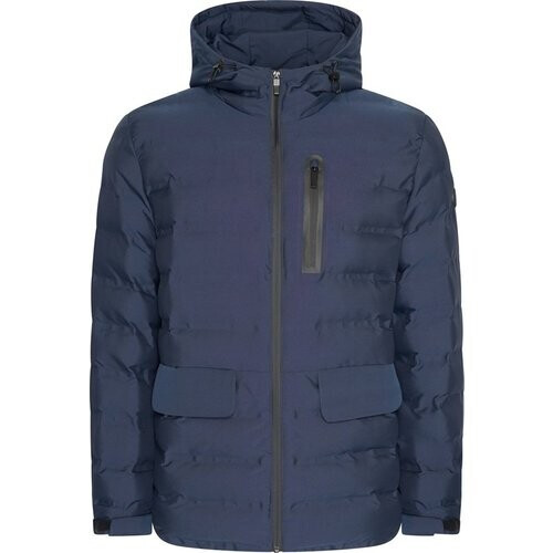 Tweedekans Mario Russo Padded Woven Jacket - Jas Heren - Winterjas Heren - Waterafstotend - Winddicht - Navy - XXL Tweedehands