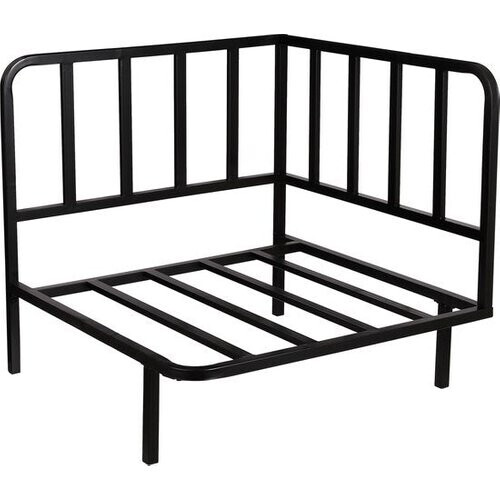 Tweedekans Mica Decorations Celo Loungebank Hoekelement - L83 x B83 x H78 cm - Metaal - Zwart Tweedehands