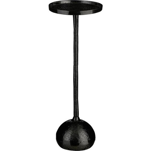 Tweedekans Mica Decorations Colin Bijzettafel - Metaal - Gerecycled Aluminium - 100% FSC - Zwart - 24x24x68 cm Tweedehands