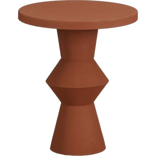 Tweedekans Mica Decorations Estate Bijzettafel - H41 x Ø34 cm - Metaal - Terra Tweedehands