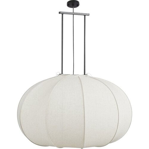 Tweedekans Mica Decorations Pego Hanglamp - H94 x Ø83 cm - Linnen - Off White Tweedehands
