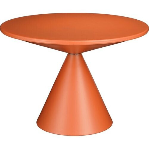 Tweedekans Mica Decorations Royale Bijzettafel - H42 x Ø60 cm - Metaal - Oranje Tweedehands
