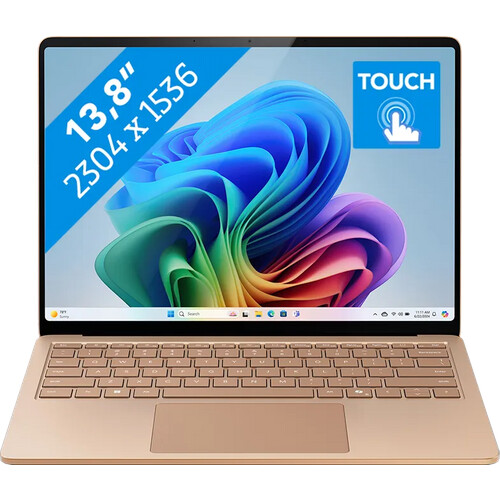 Tweedekans Microsoft Surface Laptop Copilot+ PC 13.8 Snapdragon X Plus / 16GB / 512GB Dune Tweedehands