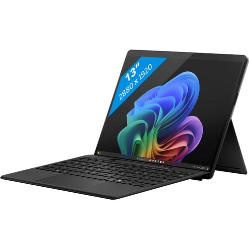 Tweedekans Microsoft Surface Pro 11 Snapdragon X Plus / 16GB / 512GB Black (No PS) Tweedehands