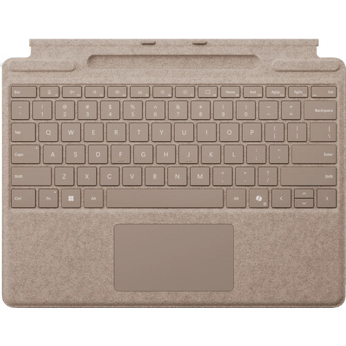 Tweedekans Microsoft Surface Pro 13 Inch Type Cover met penopslag Duinzand Qwerty Tweedehands