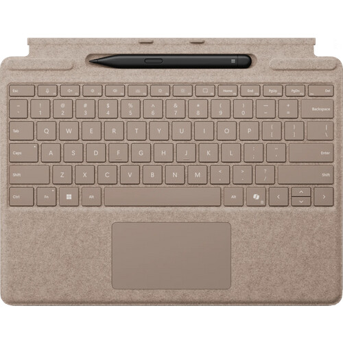 Tweedekans Microsoft Surface Pro 13 Inch Type Cover met Slim Pen Duinzand Qwerty Tweedehands