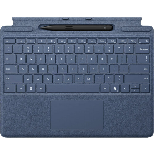 Tweedekans Microsoft Surface Pro Type Cover 13 Inch Laptops met Slim Pen Saffier Qwerty Tweedehands