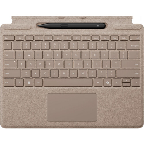 Tweedekans Microsoft Surface Pro Type Cover met Slim Pen Duinzand Qwerty Tweedehands