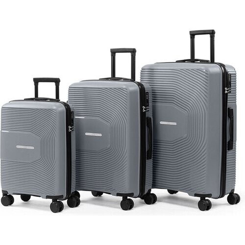 Tweedekans Milanoro Kofferset – 3-Delig Polypropyleen – TSA Slot & 360° Wielen – 37L / 59L / 93L – Zwart Tweedehands