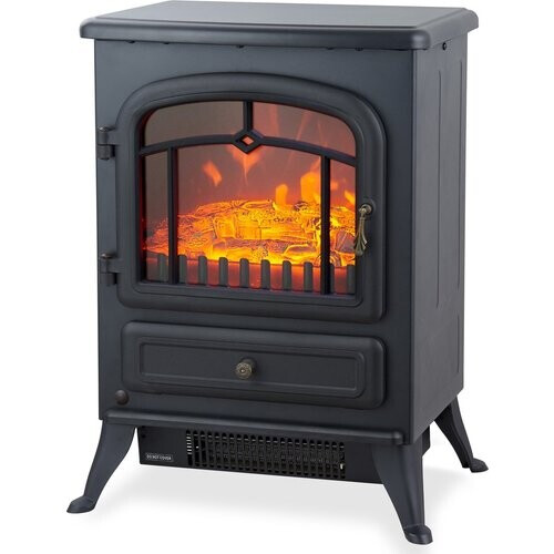Tweedekans MOA Elektrische Haard - Sfeerhaard Klassiek - Heater - Kachel - Vrijstaand - Zwart - ES180 Tweedehands