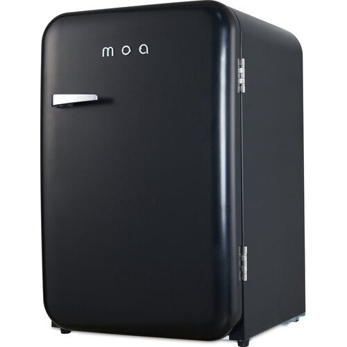 Tweedekans MOA Retro Koelkast – 115 Liter Inhoud – 62 x 54 x 83,5 cm – Zijdeglans Zwart Tweedehands