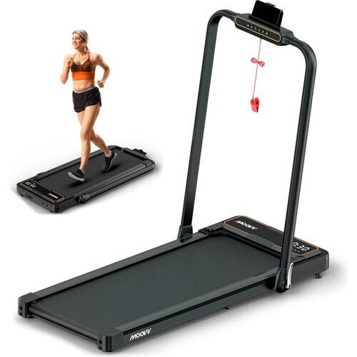 Tweedekans Moovv SmartStep Pro - Loopband Inklapbaar voor Thuis 1-12km/u - Walking Pad Treadmill - Inklapbare Wandelband Bureau Elektrisch - Fitness Tweedehands