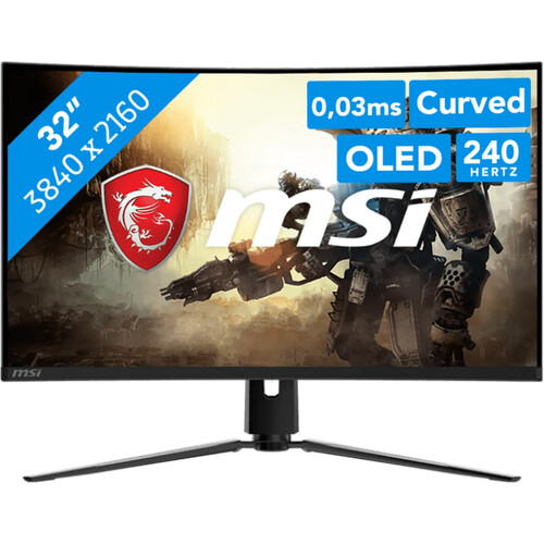 Tweedekans MSI MPG 321CURX QD-OLED Curved Tweedehands