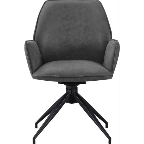 Tweedekans Multifurn Jill Eetkamerstoel Set van 1 - Linnen Antraciet - 57x63x90 cm Tweedehands