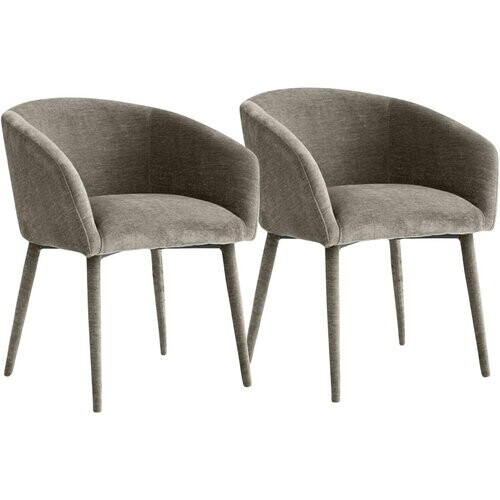 Tweedekans Multifurn Nova Eetkamerstoel - Duopack - Taupe - Set van 2 Tweedehands
