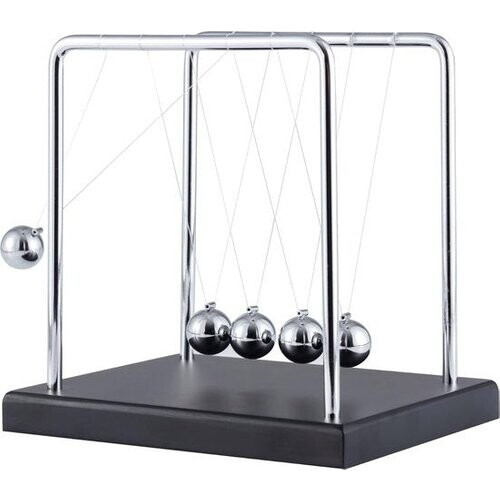 Tweedekans Newton cradle XL - Hoogwaardige Newton Pendel - Pendulum - Ballen - Kantoor - Decoratie - Natuurkunde - Accessoires - Bureau Tweedehands