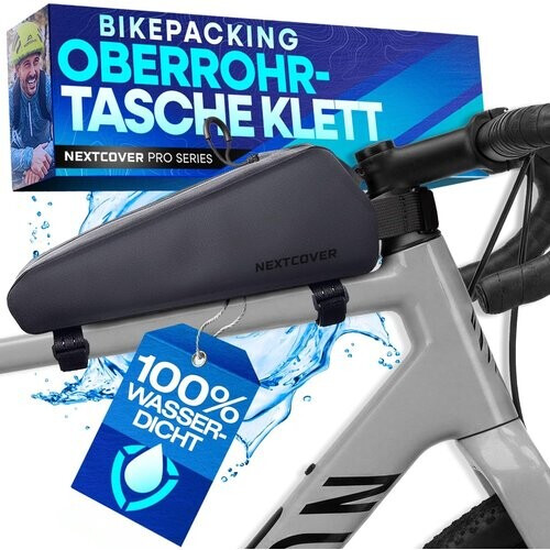 Tweedekans Nextcover Bikepacking Frametas - 46cm - 3,6L - Waterdicht - Zwart Tweedehands