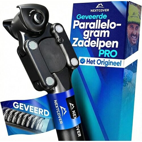 Tweedekans Nextcover Verende Zadelpen - Comfort-Spring - Verstelbare Veerspanning - Voor E-bike en Fiets Tweedehands