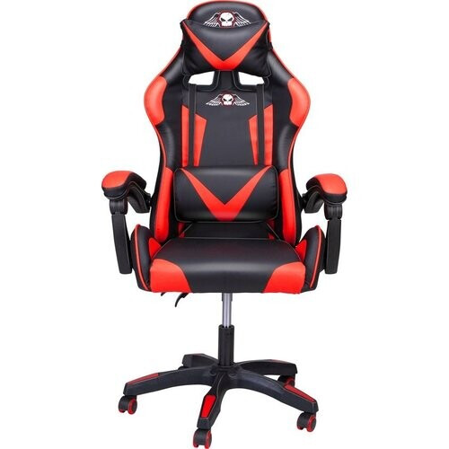 Tweedekans No Fear Gaming Stoel - Game Stoel - Bureaustoel - Hoogte Verstelbaar 46 tot 56cm - Rood/Zwart Tweedehands