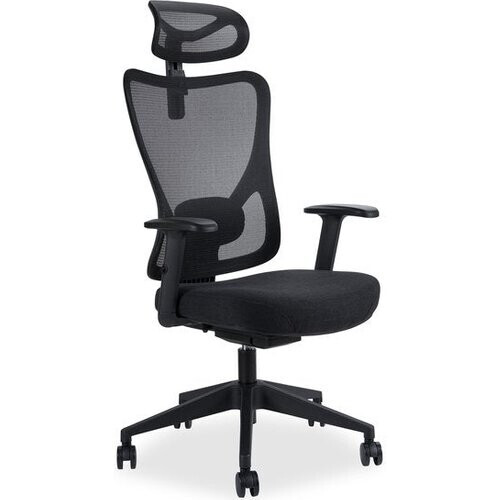 Tweedekans Novitaa Bureaustoel - Ergonomische Bureaustoel - Office Chair - Volwassenen - Verstelbaar - Hoofdsteun - Zwart Tweedehands