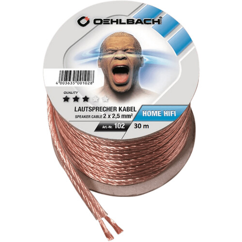 Tweedekans Oehlbach Luidsprekerkabel (2 x 2,5 mm) 30 meter Tweedehands