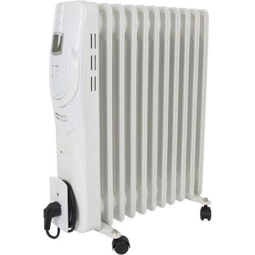 Tweedekans Perel Olieradiator, 11 ribben, drie warmtestanden, lcd-display, timer, 2500 W Tweedehands