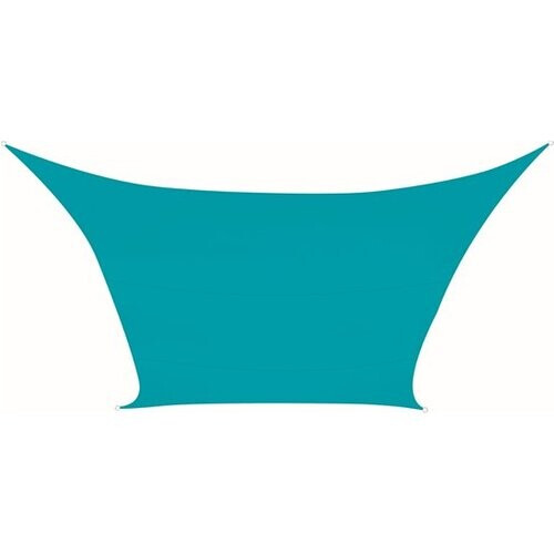 Tweedekans Perel Schaduwdoek, waterafstotend, 5 x 5 m, 160 g/m², polyester, vierkant, hemelsblauw Tweedehands
