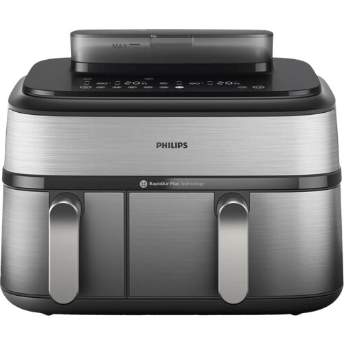 Tweedekans Philips Airfryer 5000 Series Dual Basket NA555/00 Tweedehands