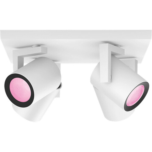 Tweedekans Philips Hue Argenta Opbouwspot White and Color - Wit - 4-spots Tweedehands