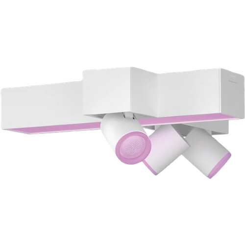 Tweedekans Philips Hue Centris Opbouwspot White and Color - Wit - Kruisvorm - 3-spots Tweedehands