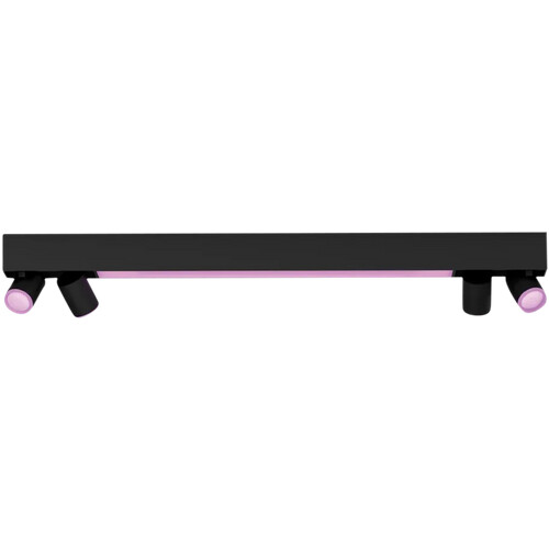 Tweedekans Philips Hue Centris Opbouwspot White and Color - Zwart - Rechthoek - 4-spots Tweedehands