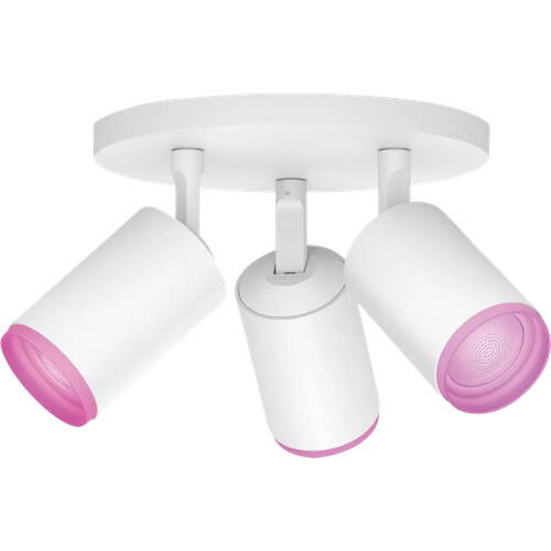 Tweedekans Philips Hue Fugato Opbouwspot White and Color - Wit - 3-spots Tweedehands