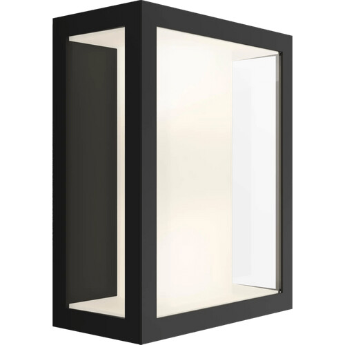 Tweedekans Philips Hue Impress muurlamp White and Color zwart breed Tweedehands